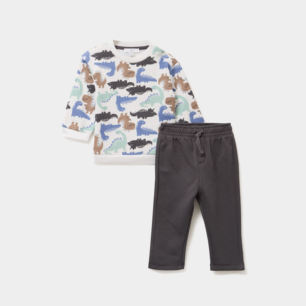 Ensemble de jogging 2 pi&egrave;ces ecru b&eacute;b&eacute; gar&ccedil;on