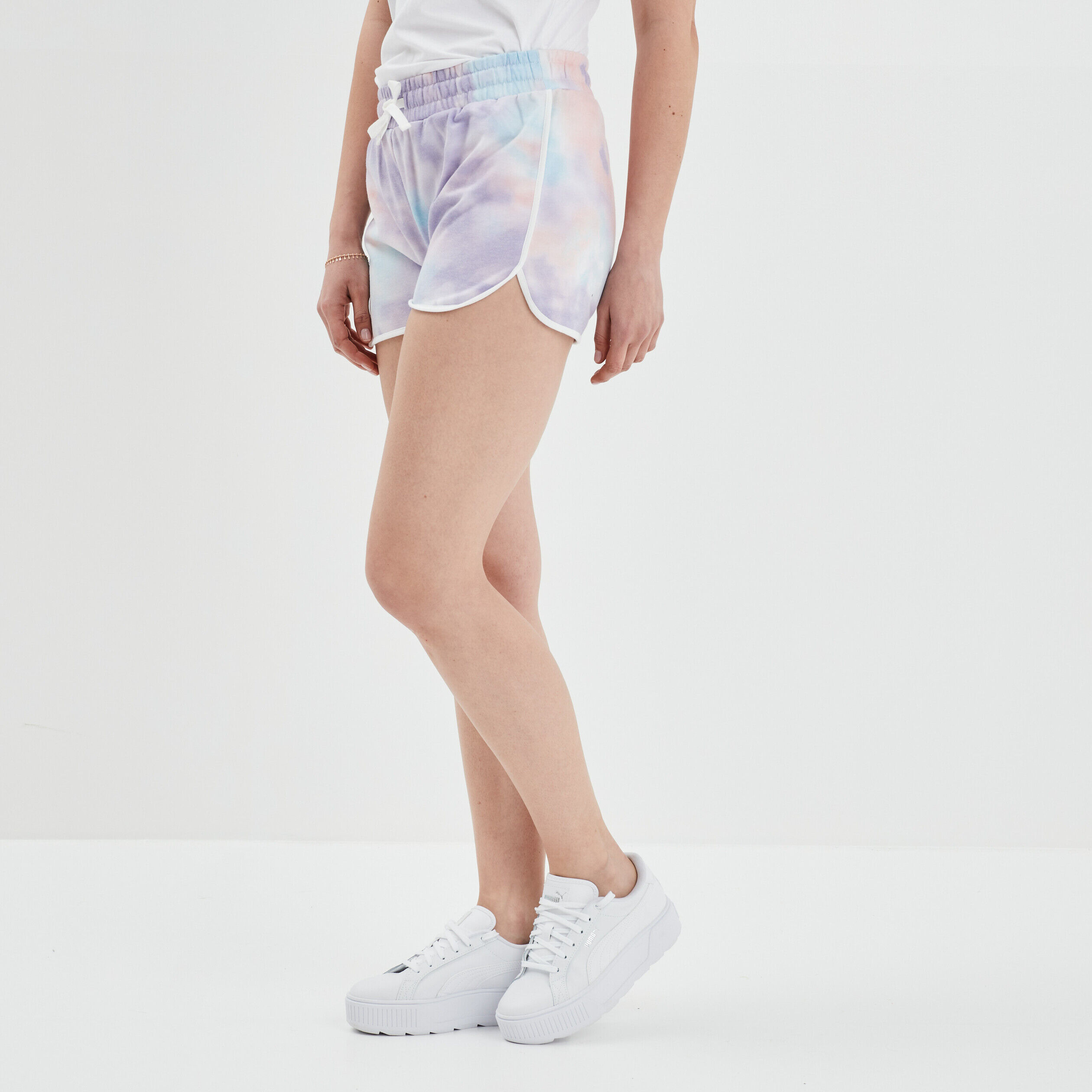 Short de jogging droit rose femme CREEKS