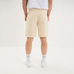 Short jogging molleton droit ecru homme