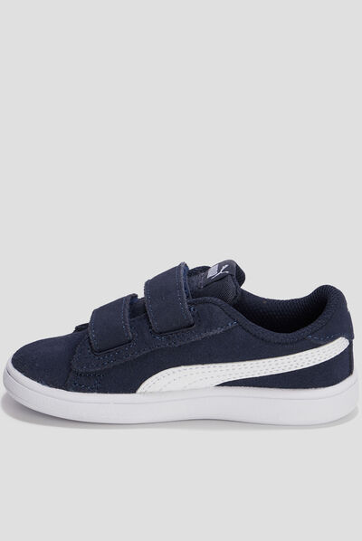 Tennis à scratchs Smash V2 SD Puma bleu marine garçon