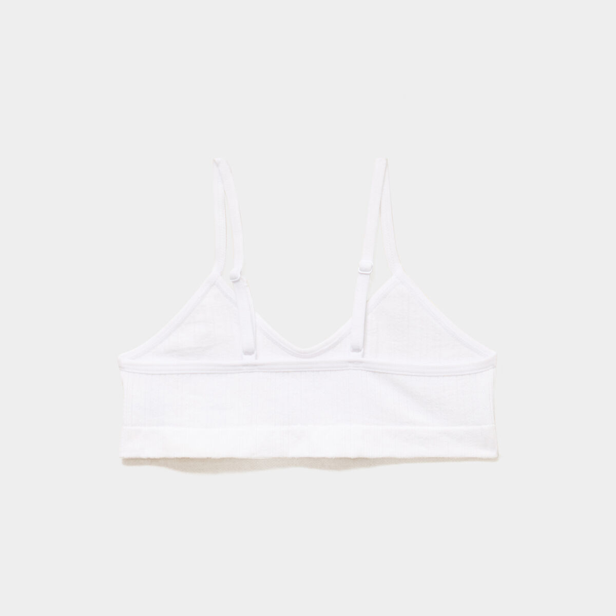 Lot 2 brassi&egrave;res sans armature blanc fille