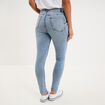 Jeans skinny taille haute cropped denim double stone femme