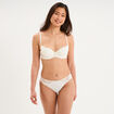 Soutien-gorge corbeille en dentelle blanc femme