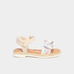 Sandales avec noeuds multicolore fille