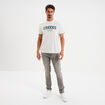 T-shirt droit manches courtes coton blanc homme