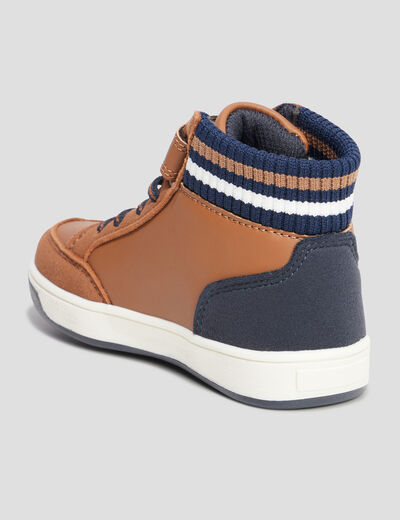 Baskets montantes Creeks Kaby marron garçon