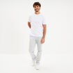 T-shirt slim stretch manches courtes blanc homme