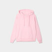Sweat hoodie molleton à capuche rose clair femme