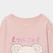 Ensemble pyjama pantalon et t-shirt rose clair fille