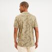 Polo jersey droit manches courtes coton vert homme