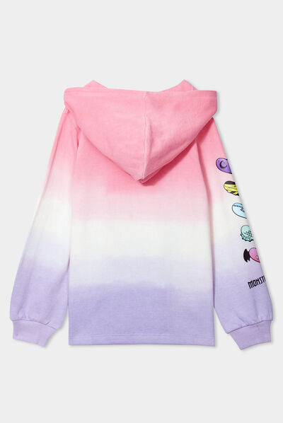 Sweat à capuche hoodie Monster High blanc fille