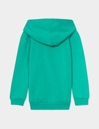 Sweat à capuche hoodie oversize vert menthe garçon