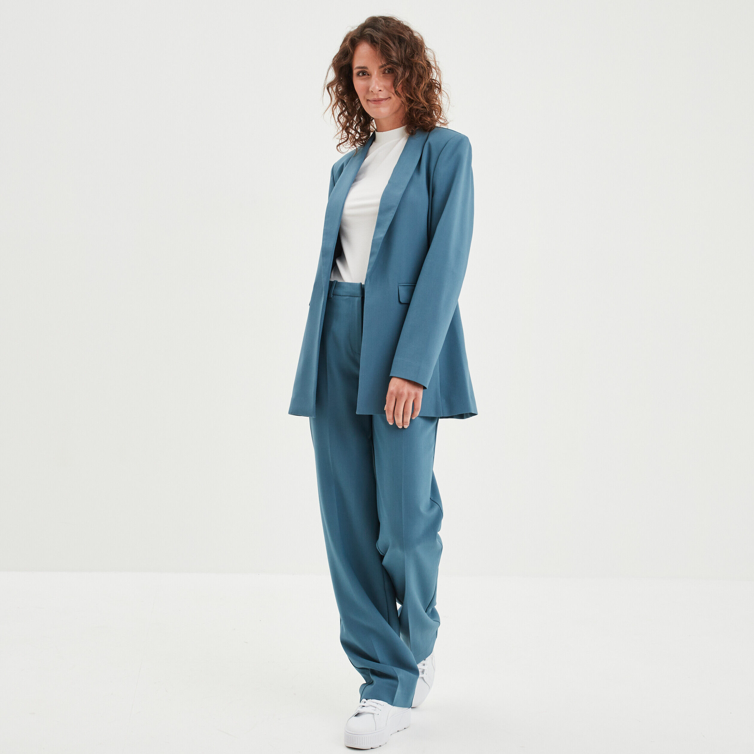 Tailleur femme bleu canard online
