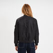 Blouson d&eacute;perlant col teddy noir femme