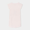 Chemise de nuit manches courtes coton rose poudrée fille