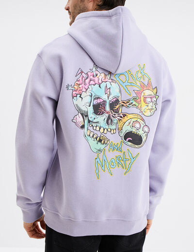 Sweat hoodie à capuche Rick et Morty parme homme