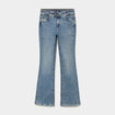 Jean flare taille basse denim dirty femme