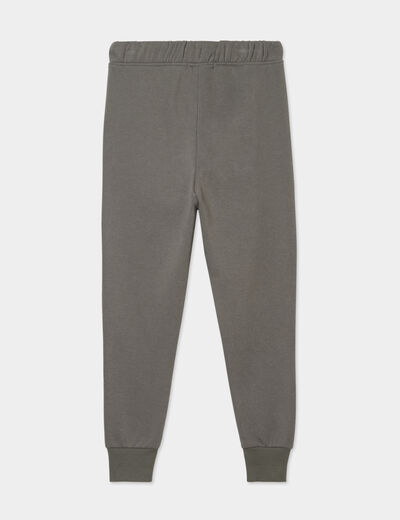 Pantalon de jogging taille élastiquée vert kaki garçon