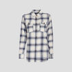 Chemise manches longues Creeks bleu clair femme