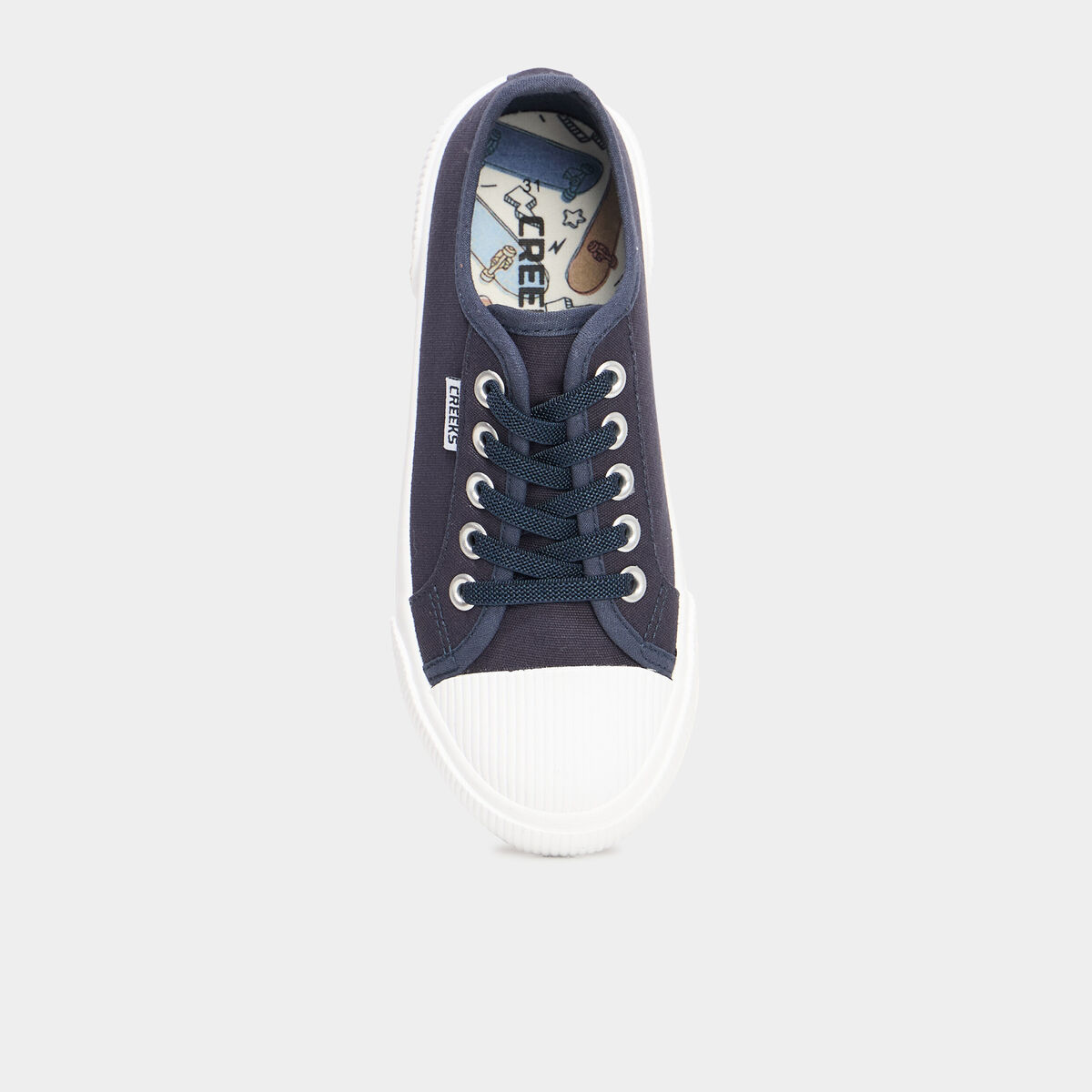 Tennis basses en toile bleu marine gar&ccedil;on