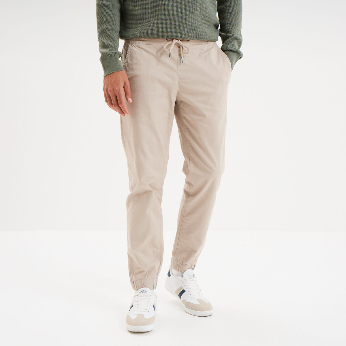 Pantalon jogpant gris clair homme