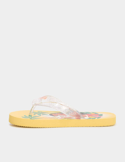 Tongs de plage Vaiana jaune fille