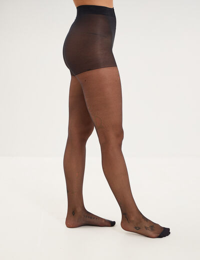 Lot 2 collants 22D DIM Diam's noir femme