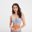 Soutien-gorge emboîtant paddé dentelle bleu clair femme
