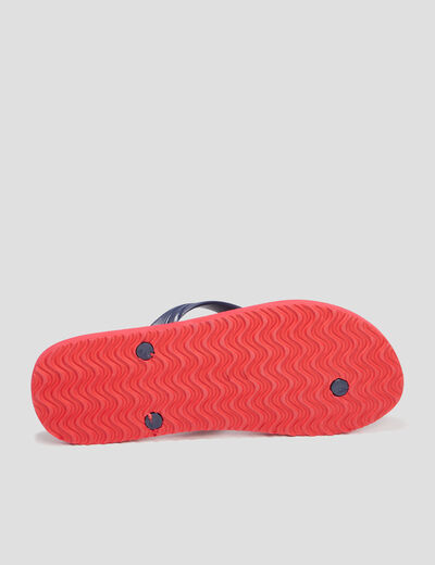 Tongs rouge homme