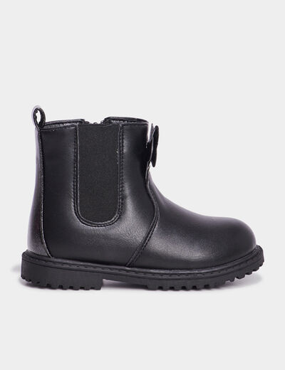 Bottines chelsea Minnie noir fille