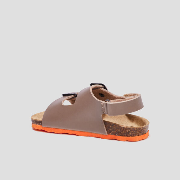 mules avec boucles pery taupe garcon Mules avec boucles Pery taupe garçon