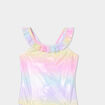 Maillot de bain une pièce à paillettes mauve bébé fille