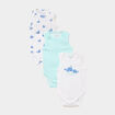 Lot 3 bodies US sans manches bleu turquoise b&eacute;b&eacute;