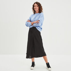 sweat molleton avec col rond bleu clair femme Sweat molleton avec col rond bleu clair femme