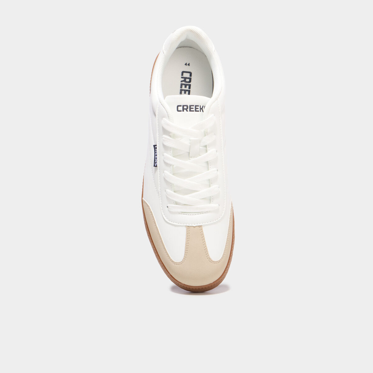 Tennis basses &agrave; lacets blanc homme