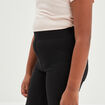 Pantalon tregging flare en molleton noir fille