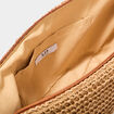 Sac banane XL effet tressé sable femme