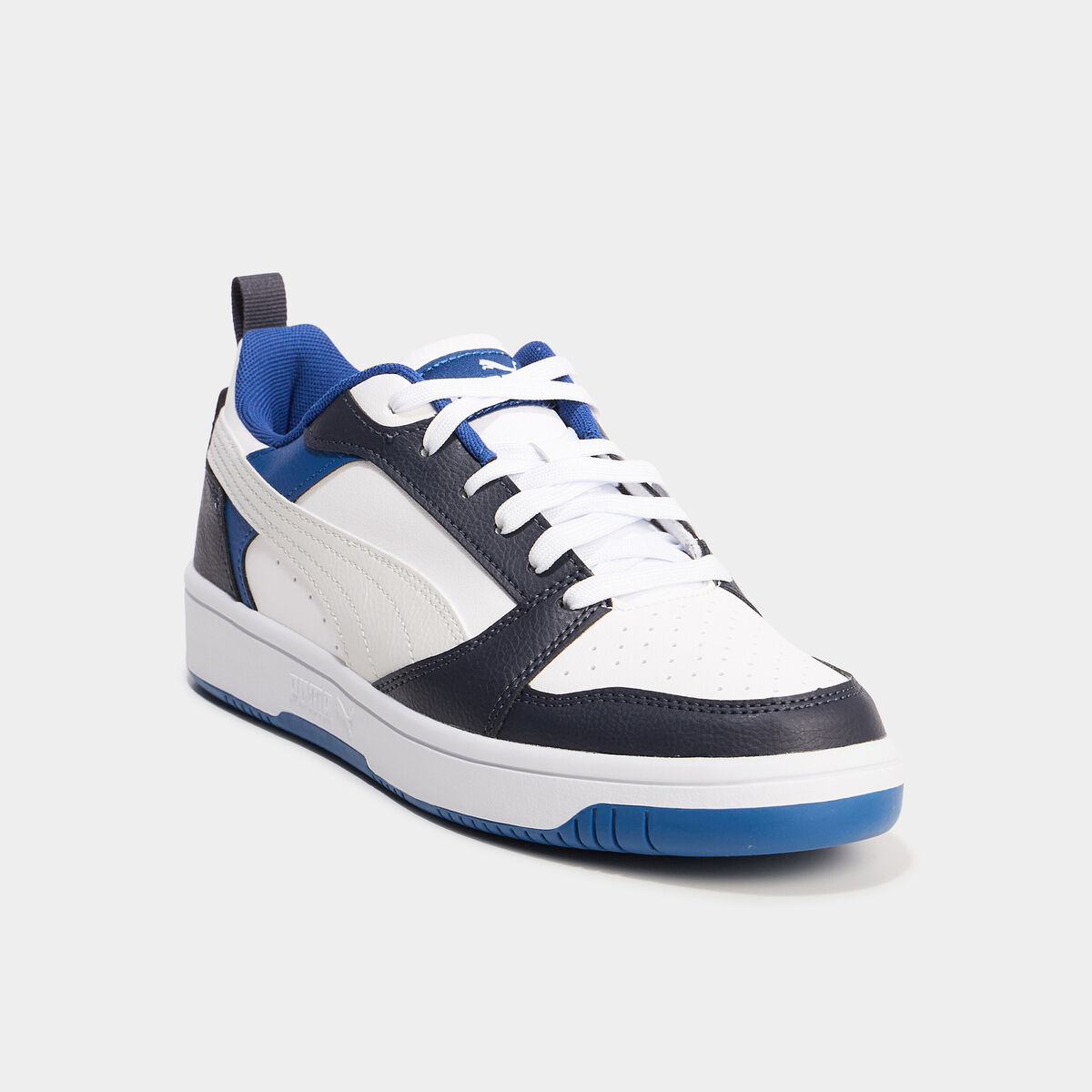 Tennis basses &agrave; lacets Puma Rebound V6 bleu fonc&eacute; gar&ccedil;on