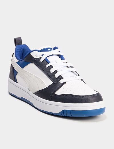Tennis basses &agrave; lacets Puma Rebound V6 bleu fonc&eacute; gar&ccedil;on