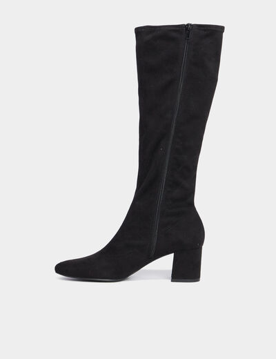 Bottes à talons noir femme