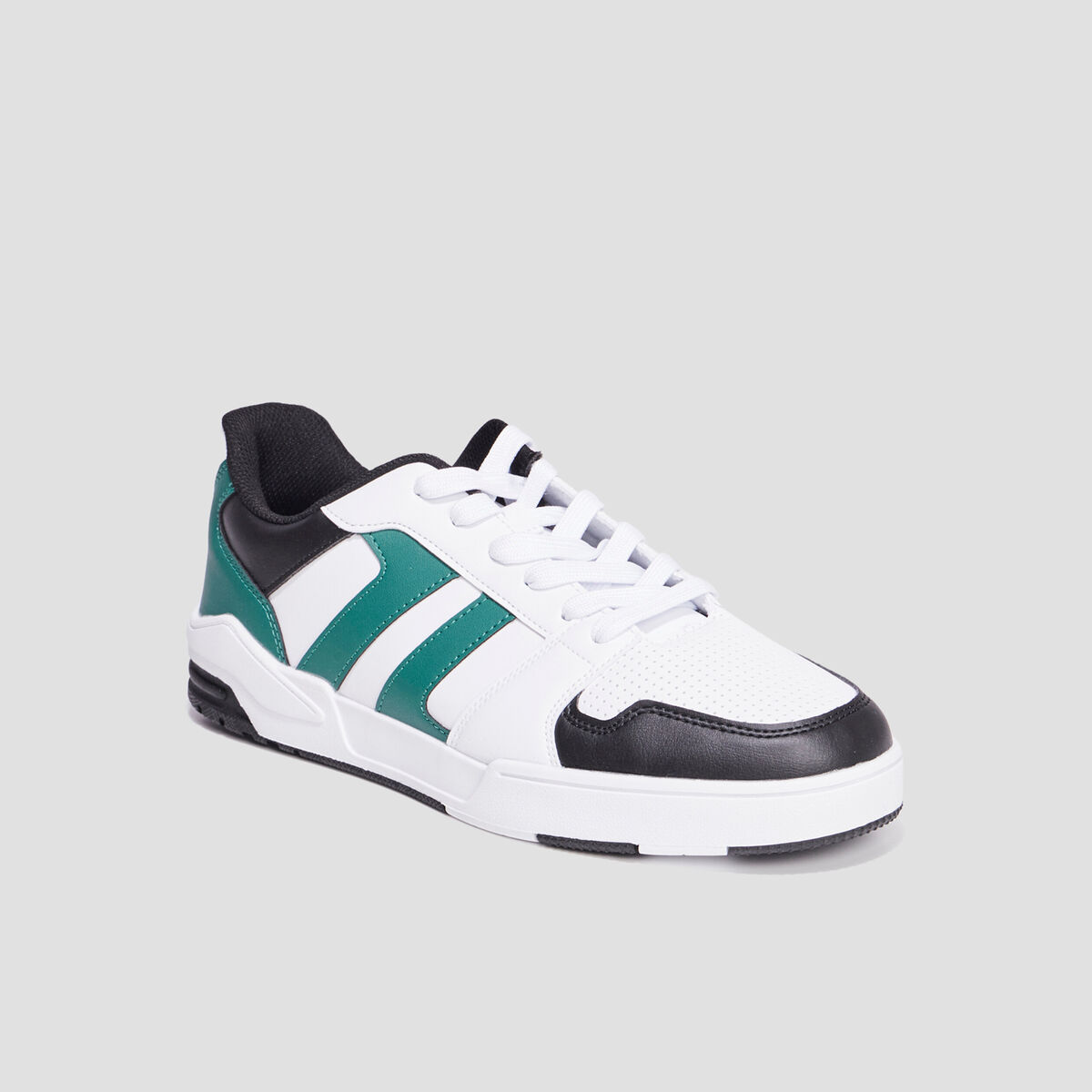 Tennis basses à lacets blanc homme