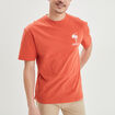 T-shirt oversize manches courtes Creeks orange foncé homme