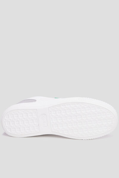 Tennis basses à lacets Kickers Style gris argent femme