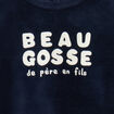Dors-bien manches longues boutonn&eacute; bleu marine b&eacute;b&eacute;