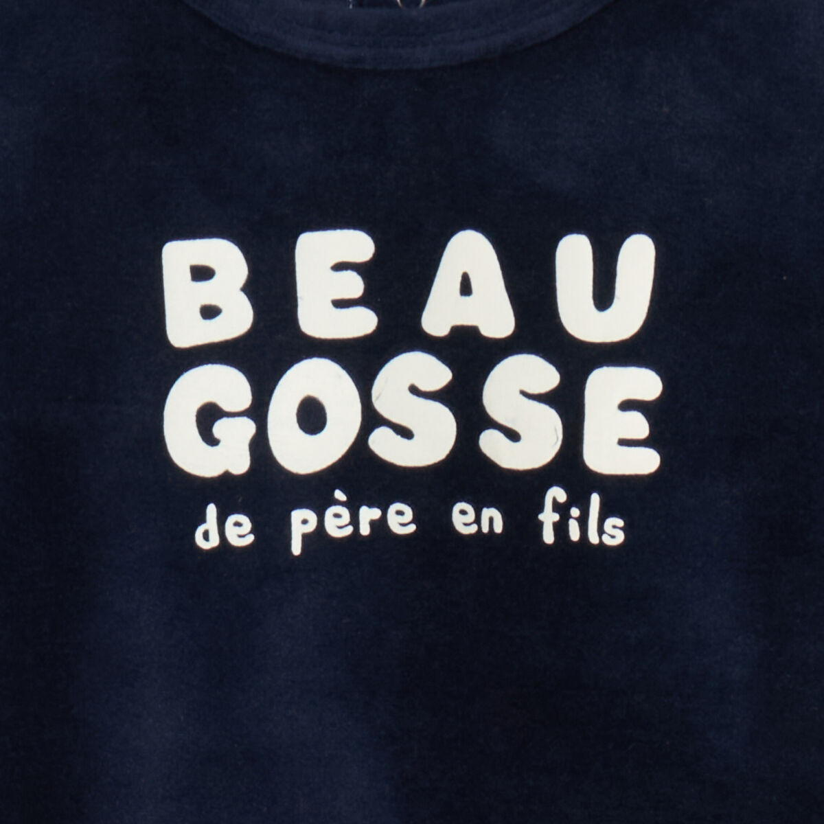 Dors-bien manches longues boutonn&eacute; bleu marine b&eacute;b&eacute;