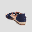 Sandales compensées Creeks bleu femme