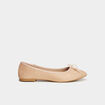 Ballerines avec noeuds sable femme