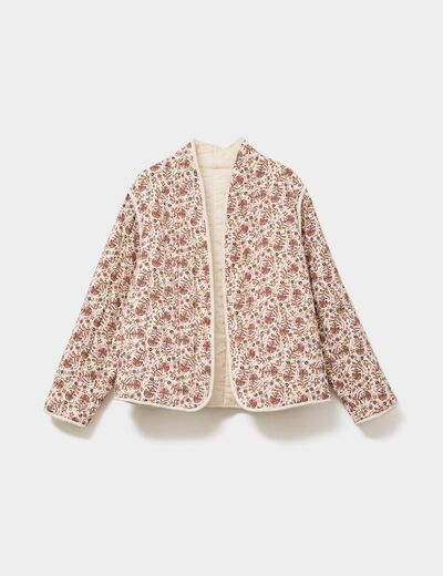 Veste matelassée réversible blanc femme grande taille