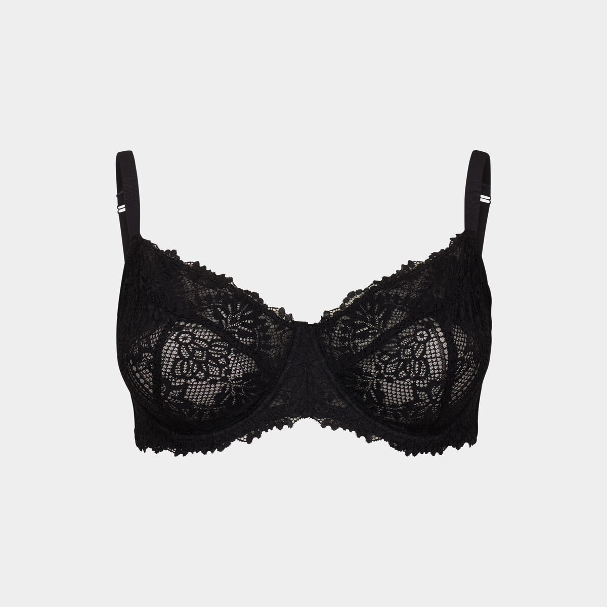 Soutien-gorge embo&icirc;tant dentelle noir femme grande taille