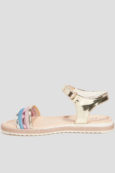 Sandales à paillettes Creeks multicolore fille